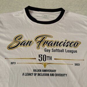 San Francisco Gay Softball League SFGSL 50th Anniv Jersey Shirt